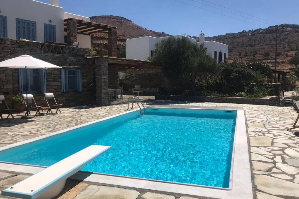Sunset Villa With Swimming Pool At Tzia Ligia  Exterior foto