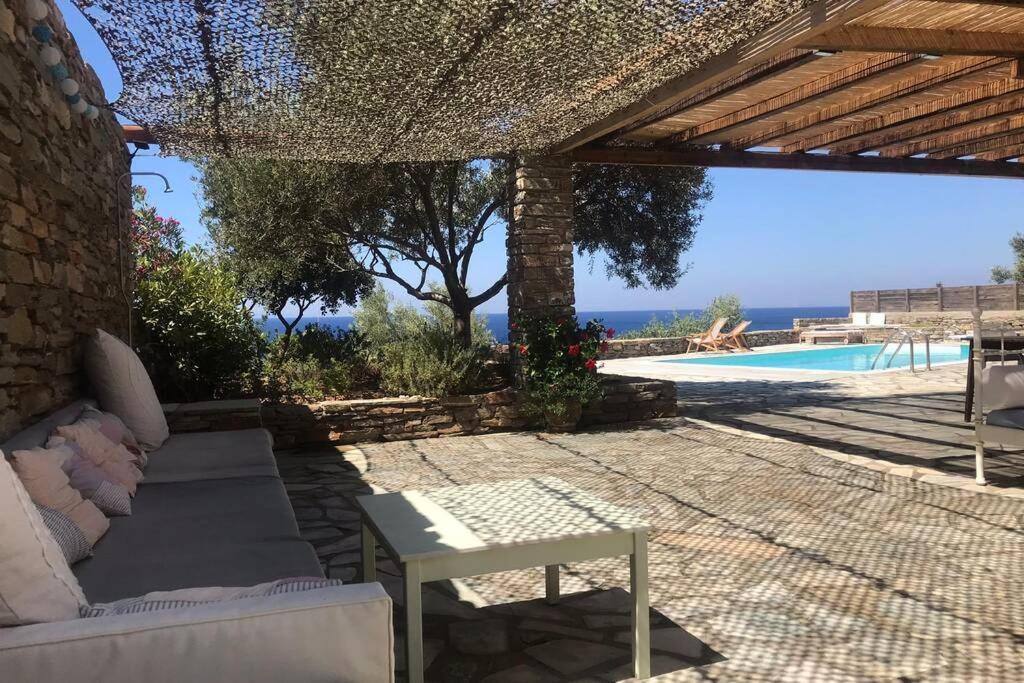 Sunset Villa With Swimming Pool At Tzia Ligia  Exterior foto